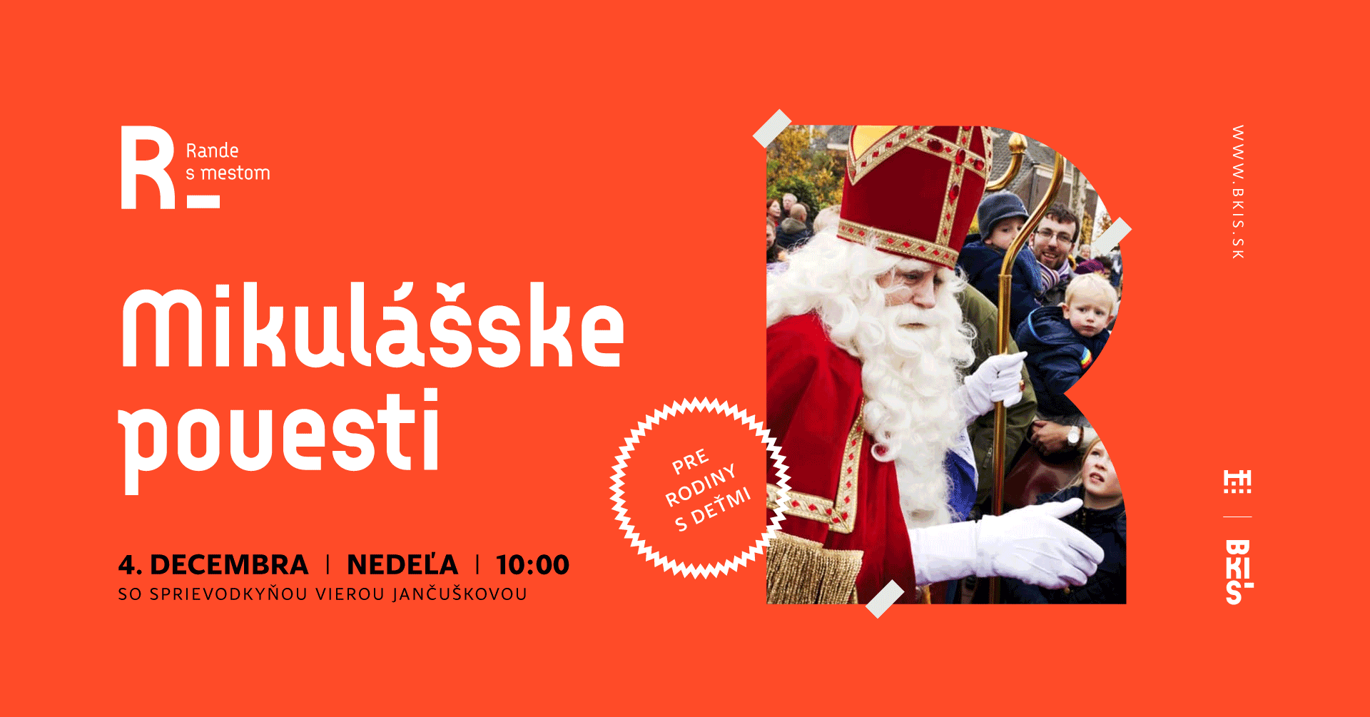 Rande s mestom pre rodiny s deťmi: Mikulášske povesti Rande s mestom pre rodiny s deťmi: Mikulášske povesti