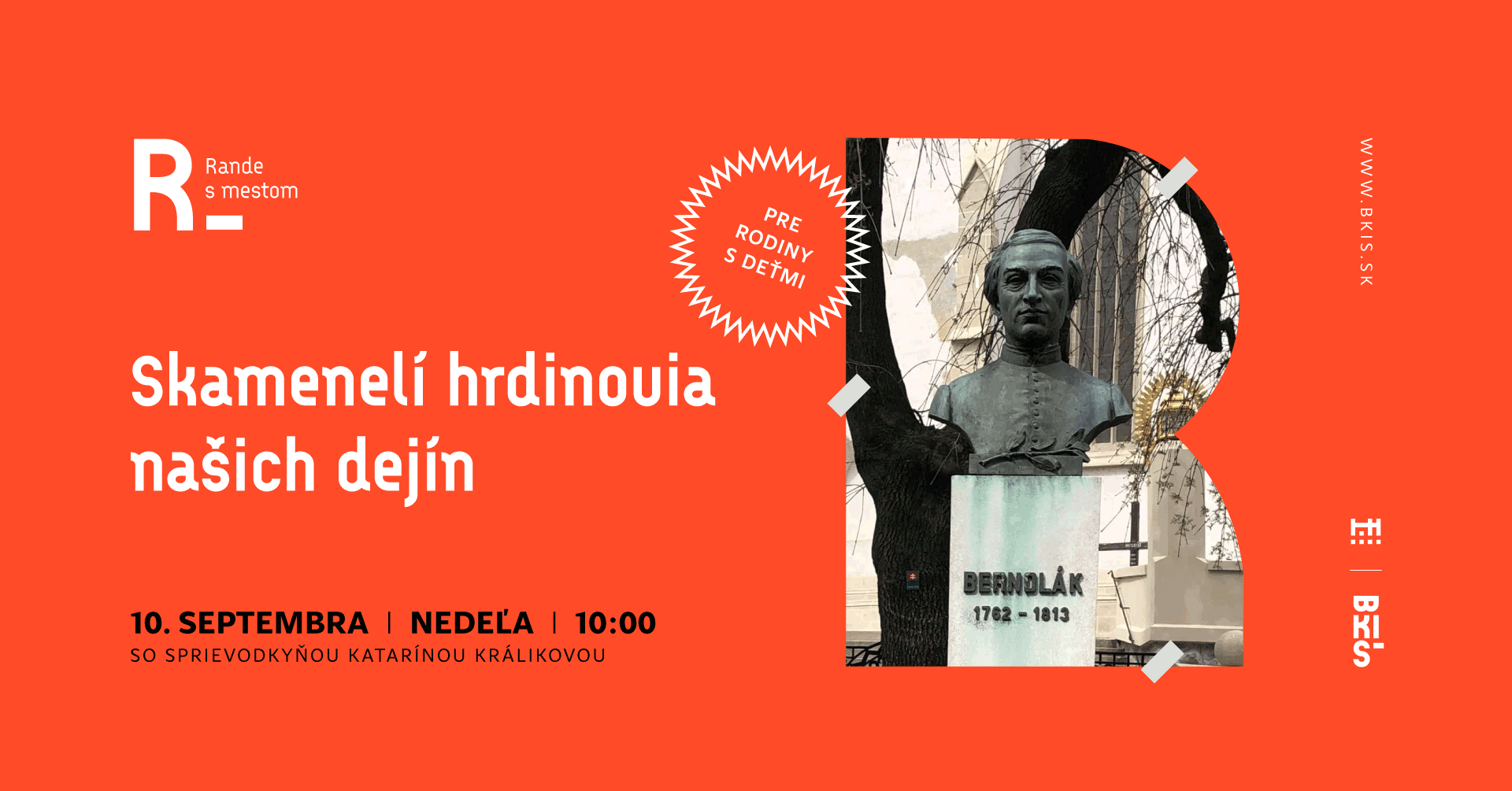 Rande s mestom pre rodiny s deťmi: Skamenelí hrdinovia našich dejín