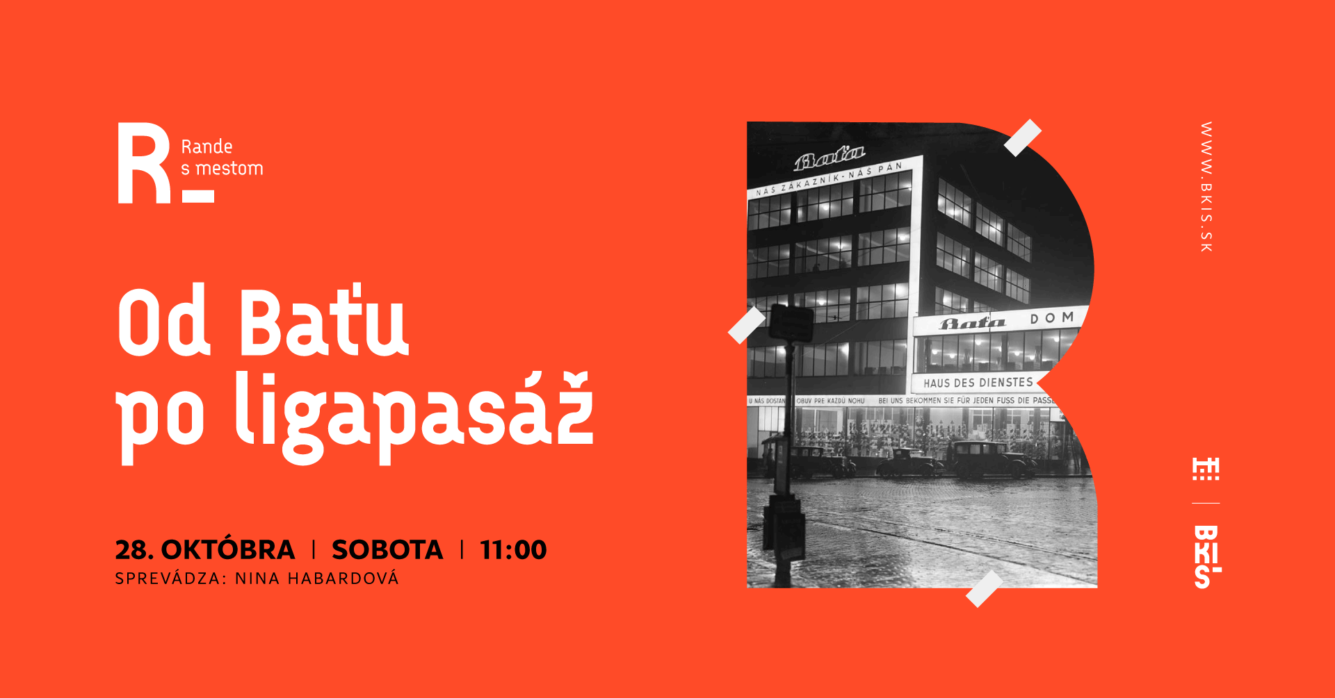 Rande s mestom: Od Baťu po ligapasáž