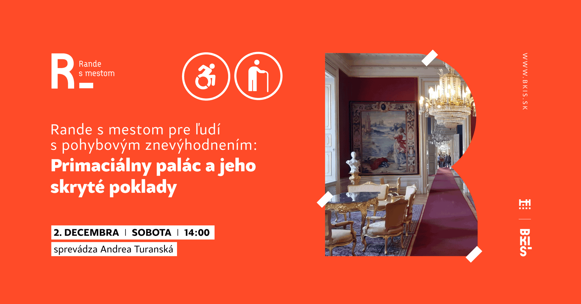 Rande s mestom pre ľudí s pohybovým znevýhodnením: Primaciálny palác a jeho skryté poklady