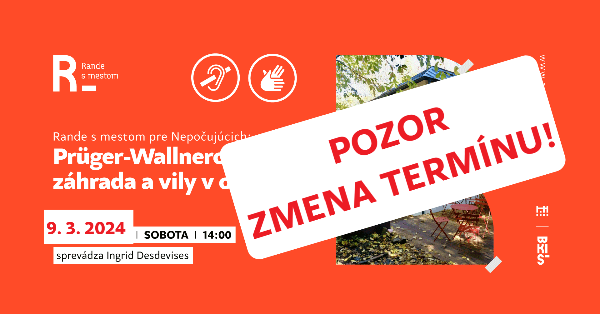 Rande s mestom pre Nepočujúcich: Prüger-Wallnerova záhrada a vily v okoli